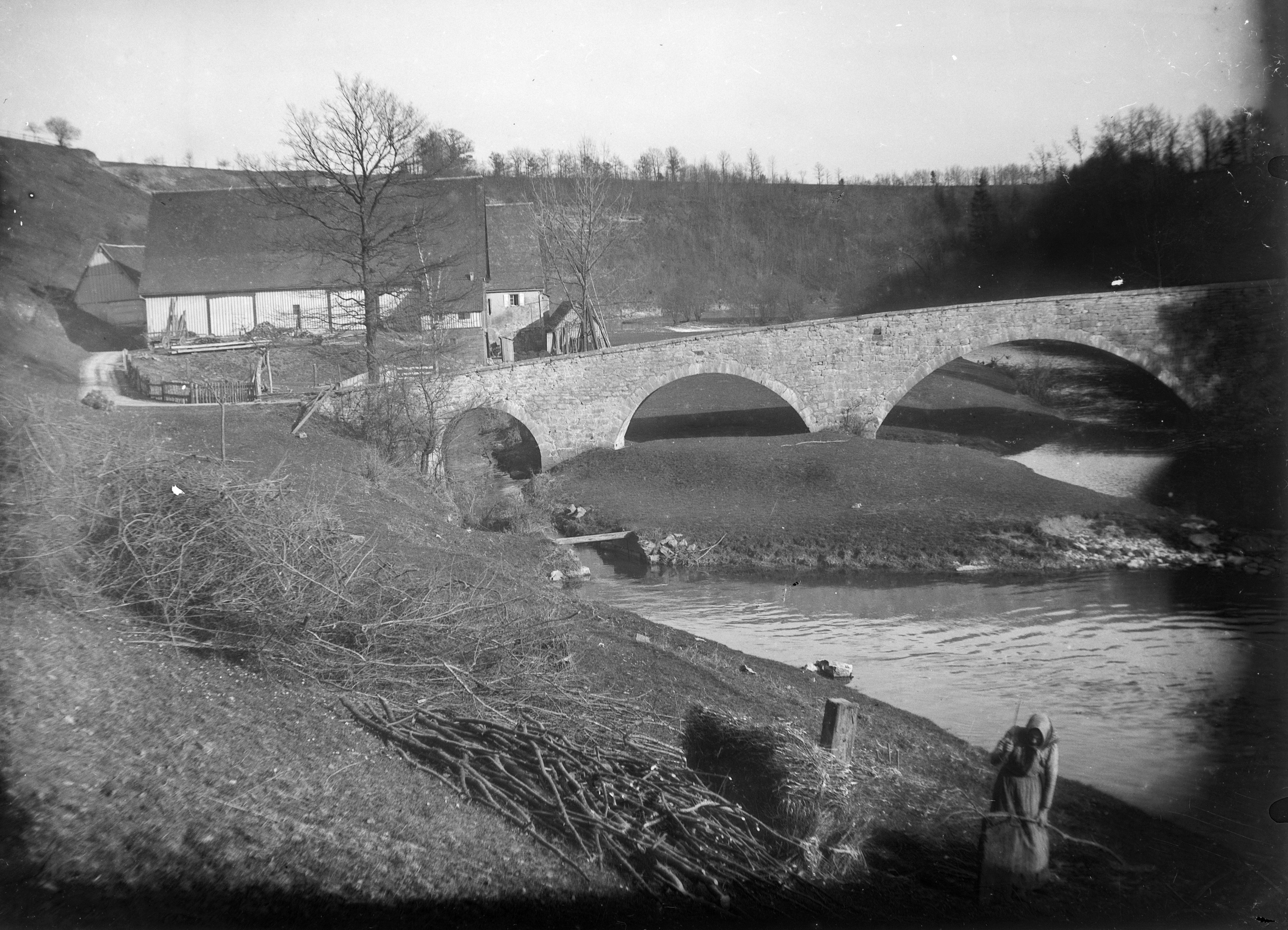 Jagstbrücke in Eichenau bei Kirchberg/Jagst